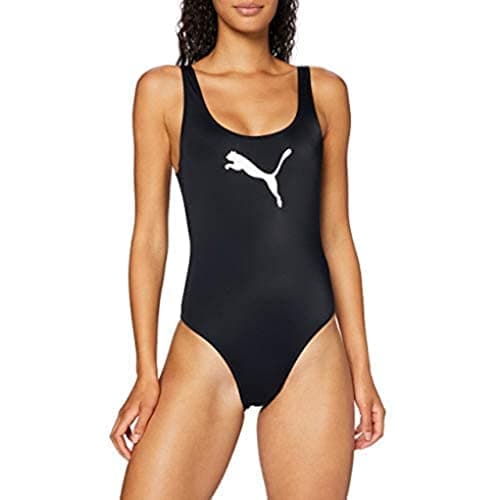 PUMA Swmisuit 100000072 Costume da Bagno, Nero, L Donna
