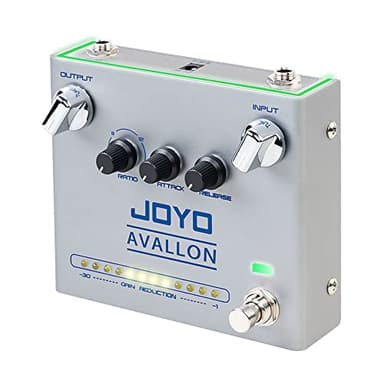 JOYO Pedale effetto compressore con bottoni di compressione precisi e indipendenti per basso chitarra elettrica – True Bypass (AVALLON R-19)