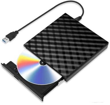 XIAOXIN Lettore CD DVD Esterno Portatile, Masterizzatore DVD Esterno, Lettore CD Esterno per Pc Desktop Tower, Disco Esterno Ultra Slim USB 3.0, compatibile con Windows 11/10/8.1/7/XP, Linux