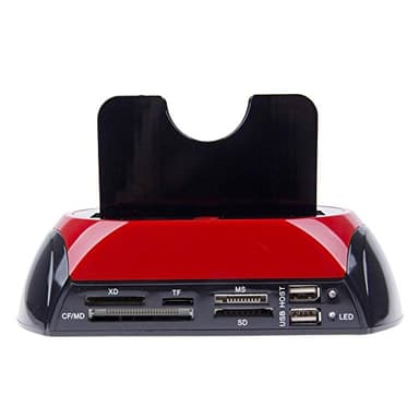 TEMPO DI SALDI Docking Station 2 Hard Disk 2.5 3.5 Sata Ide E-Sata Usb 2.0 3.0 Lettore hdd sd