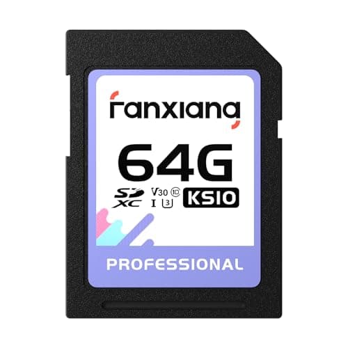 fanxiang Scheda sd 64GB - Scheda di Memoria SDXC UHS-I fino a 95MB/s in Lettura - Class 10, U3, V30 - SD Card per Fotografi Professionisti, Videografi, Appassionati, Video 4K UHD - KS10
