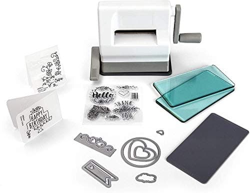 Sizzix Sidekick Mini Fustellatrice e Goffratrice e Kit Artigianale per Adulti e Bambini. per le Tue Forniture per la Creazione di Biglietti, Diari e Scrapbooking | Apertura 6,35 cm