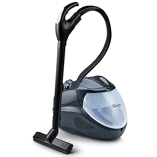Polti Vaporetto Lecoaspira FAV20, Pulitore a Vapore e Aspirapolvere con Filtro ad Acqua, Pressione Caldaia Max 3,5 bar, Potenza Totale 2200 W, Aspira Liquidi e Sporco Secco, Nero