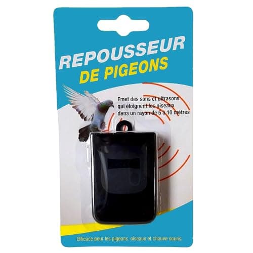 Repellente Eletronico Anti Piccione Ultrasuoni a Batteria per Uccelli e Pipistrelli