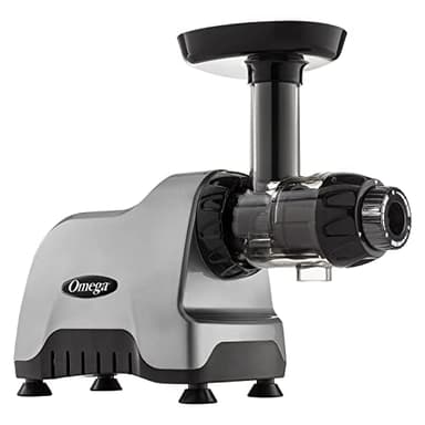 Omega Compact Slow Speed Multi-Purpose Nutrition System Juicer Orizzontale, Plastica, Argento