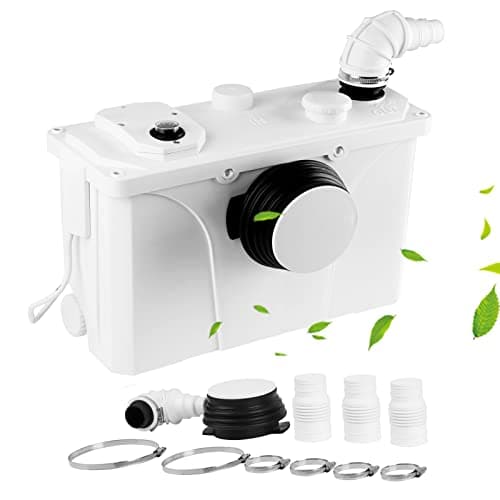 Vigevee Pompe per Fognature Sanitarie, 700W 4 IN1 Sistemi di Sollevamento per uso Domestico, Trituratore Maceratore Pompa per Pompa Domestica 190L/min per Lavabo Doccia WC