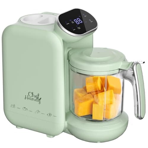 Cuocipappa Multifunzione, SOmogeneizzatore Per Neonati, Cuocipappa Multifunzione 5 in 1, Cuocivapore, Frullatore, Grande Capacità per i Bambini, Cottura a Vapore Delicata,