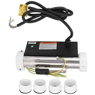 Junlucki Termostato per Scaldabagno, Termostato Elettrico per Vasca 1KW, Riscaldatore Termostato per Piscina Apparecchio di Riscaldamento Impermeabile IPX5 per Vasca da Bagno/Spa/Vasca Idromassaggio