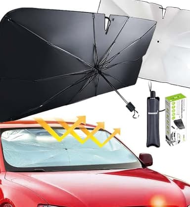 HOME KOKO LOOK Ombrello Parasole Auto Parasole Auto Parabrezza Interno Parasole Auto Ombrello Parasole Auto Parabrezza Parasole a Ombrello Auto Piccola 120x65cm Copri Parabrezza Auto Sole