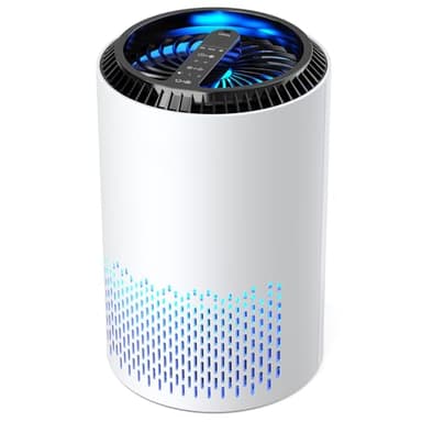 QEXREED Purificatore d'Aria Elimina Odori, Air Purifier Portatile con Timer, Purificatore Aria per Camera da Letto, Bagno, Soggiorno, Seminterrato