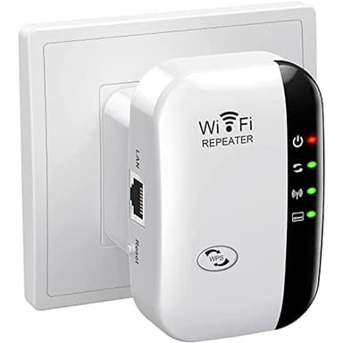 Ripetitore WiFi, estensore di segnale WiFi con modalità ripetitore/AP, portata fino a 4.000 piedi quadrati, estensore a lungo raggio con porta Ethernet per connettere tutti i dispositivi WLAN