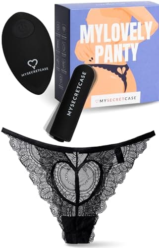 MySecretCase Mutandine Vibranti con Telecomando - Vibratoreper Donna Professionale, Stimolatore Vibrante Donne Piccolo,SexToys Coppia, Vibratore Clitoride Femminile, Mutande a distanza S/M