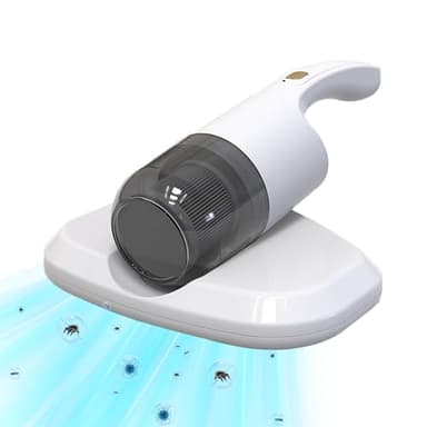 HAMON Aspira Acari Per Materassi,50W Aspirapolvere per Materassi Senza Fili,Aspirapolvere Anti-Acari,Aspirapolvere UV Portatile per Materassi, Letti, Divani in Stoffa, Cuscini, Tappeti