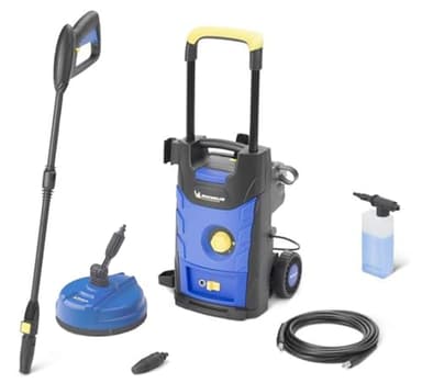 Michelin Idropulitrice MPX16EP, ad Alta Pressione, per Auto ed Esterni Casa, con Lavapavimenti, Pressione max 125 bar, Portata max 420 l/h, Assorbimento 1600 W