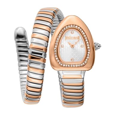 Just Cavalli Orologio Analogico al Quarzo Donna con Cinturino in Acciaio Inox JC1L249M0065
