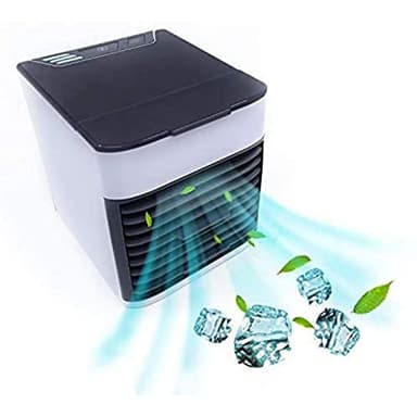 Climatizzatore Per Auto - Portatile 4-In-1 Raffrescatore Evaporativo Silenzioso - Dispositivo Di Raffreddamento Personale Ventilatore A Ghiaccio, per Qualsiasi Stanza, Ufficio, Viaggio, Campeggio