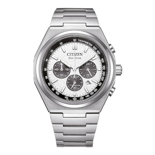 Citizen Orologio Cronógrafo Eco-Drive da Uomo con Cinturino in Titanio CA4610-85A