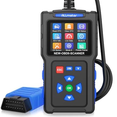 ALLmeter OBD2 Diagnosi Auto, Lettore di Codici Cancellazione Codici di Errore, Spia Motore di Controllo, Ricerca DTC, Test del Sensore di Ossigeno, Universale per Tutte Auto OBD II Protocol 1996