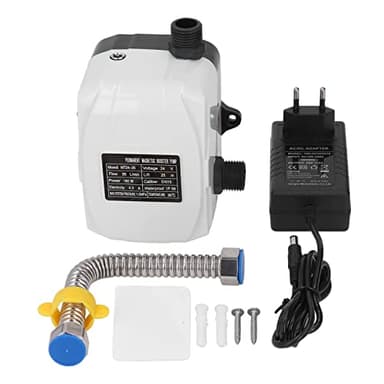 Pompa Booster Pressione Acqua Pompa Boost High Lift 180W DN15 Basso Rumore Avvio Arresto Intelligente Protezione Bassa Pressione per Lavello Doccia DC24V Spina EU AC100‑240V