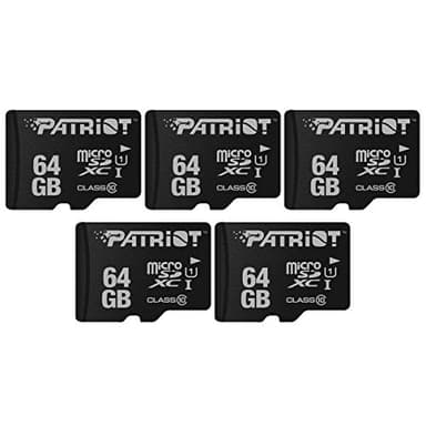 Patriot Memory LX Series micro SD Flash Memory card 64GB - PSF64GMDC105-5 PACK