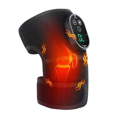 Fascia Riscaldante Per Ginocchio Senza Fili, Pad Riscaldante Per Ginocchio Con Controllo Touchscreen, Pad Riscaldante Per Spalla E Gomito Con 6 Livelli Di Riscaldamento, 3 Modalità Di Massaggio
