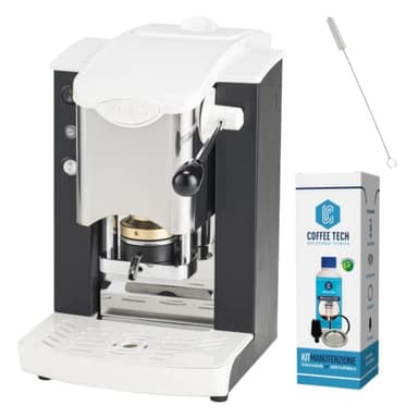 MACCHINA CAFFE A CIALDE IN CARTA ESE 44MM FABER SLOT INOX COLORE NERO + KIT MANUTENZIONE + SPAZZOLINO + 20 CIALDE EMOZIONI QUOTIDIANE