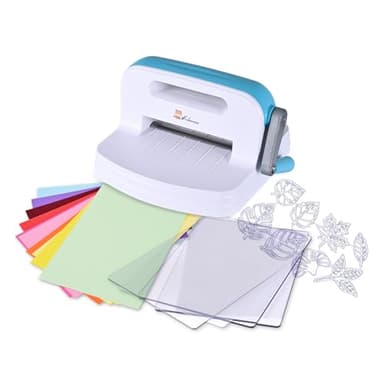 Kokorosa macchina fustellatrice e goffratrice portatile, fustellatrice manuale, kit fustellatrice - per la creazione di biglietti, scrapbooking, artigianato, 15 cm di apertura