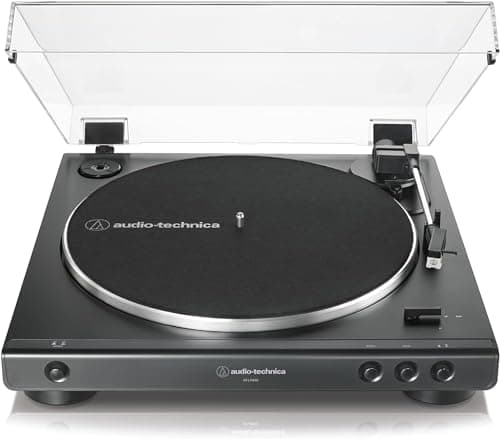 Audio-Technica AT-LP60xBK Giradischi con trasmissione a cinghia completamente automatico