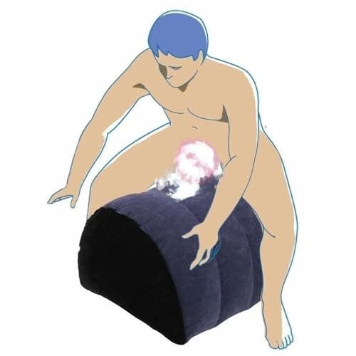 EKIDAZ Mezzo Cuscino Rotondo dell'angolo, Cuscino Gonfiabile, Cuscino del Sedile Perforato, Supporto della Postura del Corpo