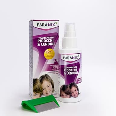 Paranix Spray Trattamento per Eliminare Pidocchi e Lendini, 100ml