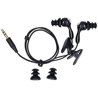 Cuffie Sportive Impermeabili per Nuoto e attività Subacquee, Stile In-ear, Auricolari Antirumore per Lettori MP3 (Nero)