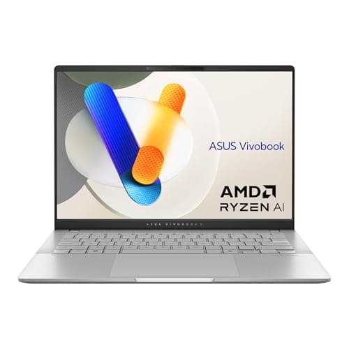ASUS Vivobook S 14 OLED M5406WA#B08H1KCVGC, Notebook in alluminio con Monitor 14" OLED Anti-glare, Processore AMD Ryzen AI 9 HX 370, RAM 32GB, 1TB SSD PCIE, WIN 11 HOME, Argento