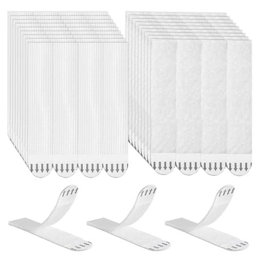 WEHOOM Appendi Quadri Senza Chiodi, 72 Pezzi Adesivi per Quadri da Appendere, 19 x 92 mm Appendi Quadri Adesivi, Rimovibile Attacca Quadri Senza Chiodi Adatto per Dipinti Cornici Decorazioni e Poster