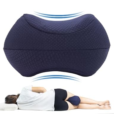 AURY HOME Cuscino Gambe per Dormire sul Fianco - Aiuta Problemi Posturali e Circolazione Cuscino per Gambe Memory Foam