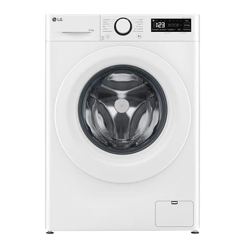 LG AI DD D2R3S08AIDD Lavasciuga Slim 8 / 4kg Serie R3 Classe A-10%/E, Lavatrice e Asciugatrice Insieme, 1200 giri, Eco Hybrid, Allergy Care, Direct Drive, Motore Inverter Direct Drive, Bianca