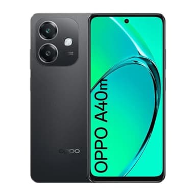 OPPO A40m 8+256GB, Sbloccato Android Smartphone, Telefono Cellulare, LCD da 6,67" 90Hz, SUPERVOOC 45W, Batteria 5100mAh, AI Fotocamera 50MP, Snapdragon 6s 4G Gen1, Splash Touch, NFC, Dual SIM, Nero