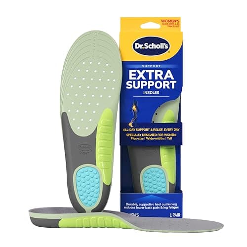 Scholl Solette Scarpe da Donna Extra Supporto, Progettate per Donne Alte, Robuste o con la Pianta Larga, Sostengono l'Arco Plantare e Ridistribuiscono la Pressione, Ritagliabili, Taglia 38-43,5