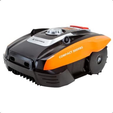 Yard Force Compact 300RBS Tosaerba Robotizzato Fino a 300 mq, Semovente con Sensore a Ultrasuoni iRadar, Controllo Bluetooth e App, Motore Brushless, Batteria Ricaricabile 20V, 2.0 Ah