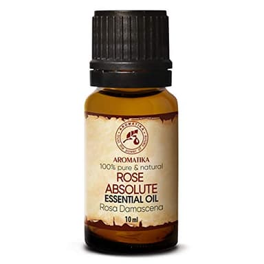 Rose Absolute Olio Essenziale 10ml - Rosa Damascena - Aromaterapia - Homescents - Rose Absolute Olio per - Corpo - Diffusori - Relax - Aroma Lamp - Calmante - Buon Sonno - Dormi Bene