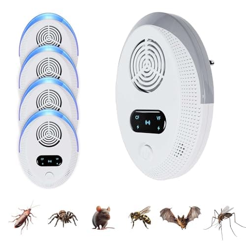 Repellente Ultrasuoni per Insetti - Antizanzare - Repellente Zanzare Ultrasuoni - Anti Ragni - Repellente per Topi - Dispositivo Elettrico Antizanzare - Repellente Pipistrelli - Repellente Scarafaggi