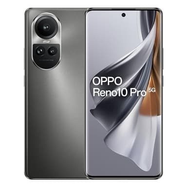 OPPO Reno 10 Pro Dual-SIM 256 GB ROM + 12 GB di RAM (solo GSM | No CDMA) Smartphone 5G sbloccato di fabbrica (grigio argento) - versione internazionale