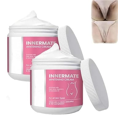 InnerMate Crema sbiancante,Underarm Whitening Cream,Crema Schiarente Per La Pelle,Crema Sbiancante Ascellare,Crema Sbiancante Per Parti Intime,Ascelle,Interno Cosce (2pcs)
