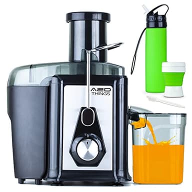 Centrifuga Frutta e Verdura Estrattore Professionale 500W Motore Risparmia Energia Elettrodomestico Certificato Estrattore Succo Senza BPA Borraccia Bicchiere Portatili Spazzola Pulizia