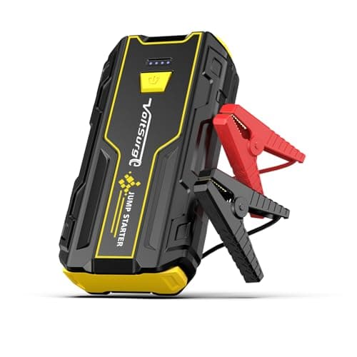 Avviatore Batteria Auto, 2000A Avviatore di Emergenza per Auto/Moto (per Motori Fino a 7.5L Benzina/5.0L Diesel) 12V Booster Avviamento con Torcia a LED