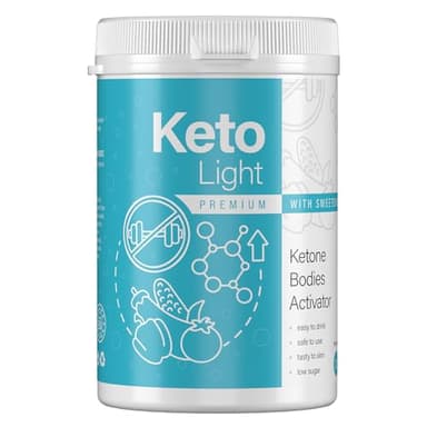 Keto Light Premium 120Gr Originale New Formula - Prodotti Proteici per Dieta Chetogenica 120 g, KetoLight Shake Vegan, Polvere, Gusto cocco