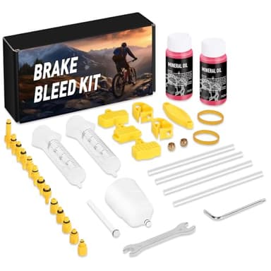 cycletour Kit Spurgo Freni per Freni Idraulici Shimano, TEKTRO, TRP. Include 120 ml Liquido Freni Minerale per Freni e Istruzioni per l'uso