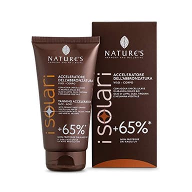 NATURE'S iSolari Acceleratore dell'Abbronzatura Viso e Corpo, Crema Abbronzante, Abbronzatura Ultra-rapida, Intensa e di Lunga Durata, 150 ml