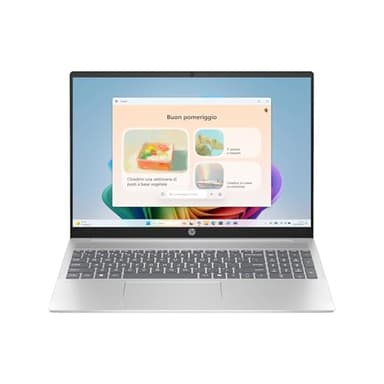 HP Pavilion 16-af0001sl, Intel Core Ultra 7-155U, Intel Evo Edition, AI, RAM 16GB, SSD 1 TB, Display 16" 2K IPS Antiriflesso, Wi-Fi, Ble, Webcam 1080p FHD, Windows 11, Argento