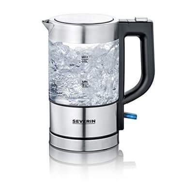 SEVERIN WK 3472 - Mini bollitore in vetro, alta qualità e confortevole, 0,5 litri, 1.100 Watt, 100% senza BPA