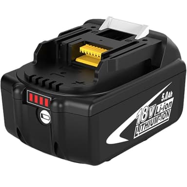 Moticett 18V Batteria Ricambio per 18V Compatibile per Makita Batteria BL1860B BL1860 BL1850B BL1850 BL1840B BL1840 BL1830B BL1830 BL1820 BL1815 BL1825 BL1835 BL1845 con Indicatore LED (Bianco)